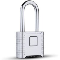 Zahlenschloss, robustes Vorhängeschloss aus Edelstahl mit langem Bügel – 4-Rad-Zahlenschloss für Fitnessstudio-Spinde, Lagereinheiten, Schuppen, von CHOYCLIT