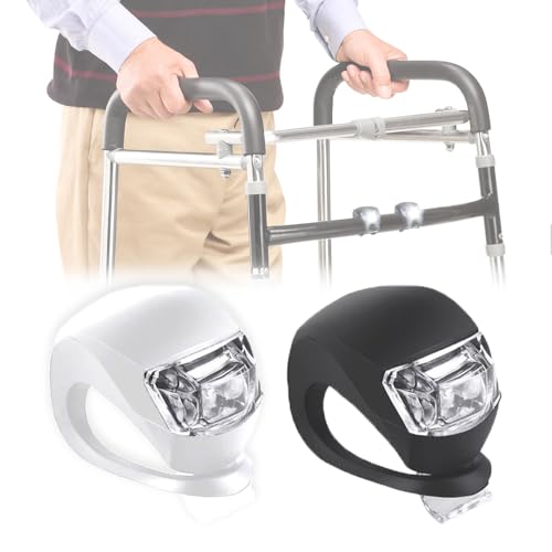 CHOYTONG Walker Clip-On-Mobilitätslicht, Rollstuhl-LED-Taschenlampe mit 3 Modi für Krücken, Gehstöcke, Rollatoren, verhindert Stürze bei Dunkelheit, 2 Stück CHOYTONG Walker Clip-On-Mobilitätslicht, Rollstuhl-LED-Taschenlampe mit 3 Modi für Krücken, Gehstöcke, Rollatoren, verhindert Stürze bei Dunkelheit, 2 Stück von CHOYTONG