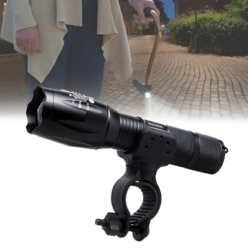 Cane Halter LED Taschenlampe Sets für Drive Rollator, Walker, Rollstuhl und Universal Krücken Stick Halterung Zubehör Cane Halter LED Taschenlampe Sets für Drive Rollator, Walker, Rollstuhl und Universal Krücken Stick Halterung Zubehör von CHOYTONG