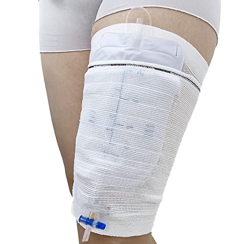 CHOYTONG Katheter Beinbeutelhalter Abdeckung - Urin Beutelhalter Pflegekraft Komfortable Foley Beinbeutel Ärmel Schutz, Ultra-Soft & Atmungsaktiv (L) von CHOYTONG