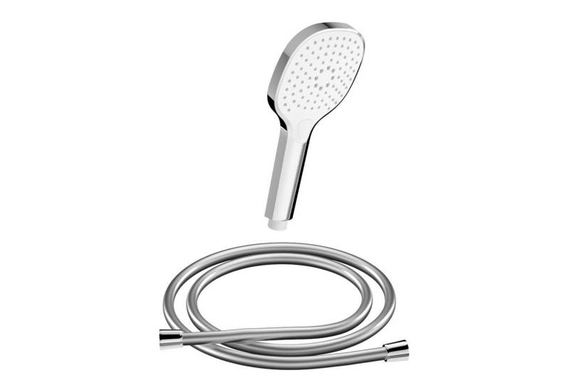 CHRIS BERGEN Brausegarnitur SET aus Handbrause und Brauseschlauch, 3 Strahlart(en), in Chrom von CHRIS BERGEN