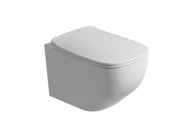 CHRIS BERGEN Tiefspül-WC Jil, spülrandlose Toilette komplett mit WC-Sitz von CHRIS BERGEN