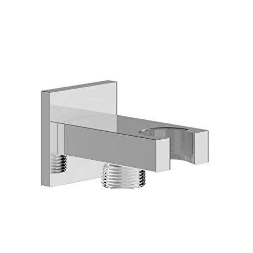 CHRIS BERGEN Wandanschlussbogen - Schlauchanschluss mit Brausehalter - in Chrom von CHRIS BERGEN