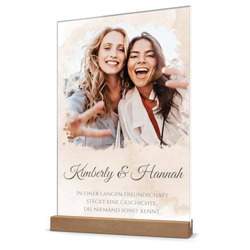 CHRISCK design Acryl Glasbild Aquarell mit eigenem Foto & Wunschtext - Pastell Farbverläufe - Geschenk für beste Freundin Schwester oder Mama zum Geburtstag CHRISCK design Acryl Glasbild Aquarell mit eigenem Foto & Wunschtext - Pastell Farbverläufe - Geschenk für beste Freundin Schwester oder Mama zum Geburtstag von CHRISCK design