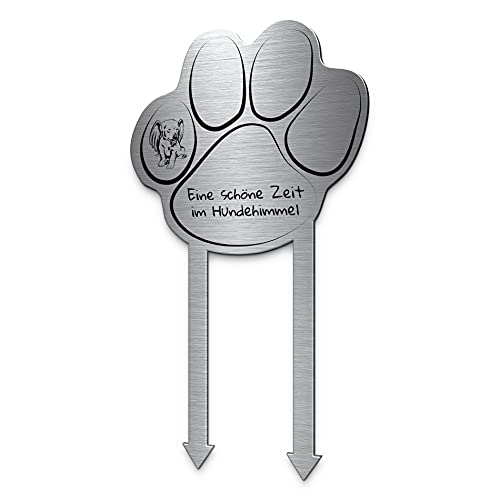 CHRISCK design Grabstecker Pfote Grabschmuck Hund oder Katze | Edelstahl mit Spruch oder Motiv wetterfest | Wir vermissen euch Grabschmuck für EIN Haustier CHRISCK design Grabstecker Pfote Grabschmuck Hund oder Katze | Edelstahl mit Spruch oder Motiv wetterfest | Wir vermissen euch Grabschmuck für EIN Haustier von CHRISCK design
