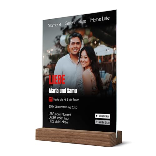 CHRISCK design Netflix Wandbild aus Acrylglas mit Deinem Foto und Text als Serien oder Filmtitel ab 15x20 cm von CHRISCK design