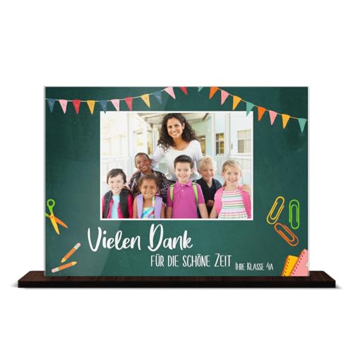 CHRISCK design Personalisiertes Abschiedsgeschenk für Lehrerin & Lehrer - Acryl Glasbild als Geschenk zum Abschied von der Schulklasse - Fotogeschenk Schule von CHRISCK design