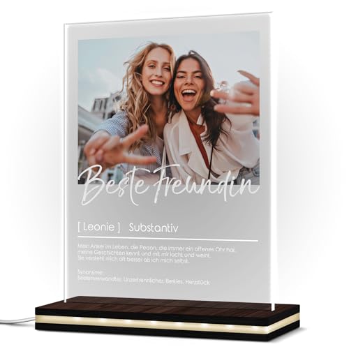 Acrylglasbild Definition - Personalisiertes Geschenk für Freundinnen - eigenes Foto Wandbild aus Acryl Glas - Fotogeschenk für Besties - persönliche beste Freundin Geschenke ab 15x20 cm von CHRISCK design