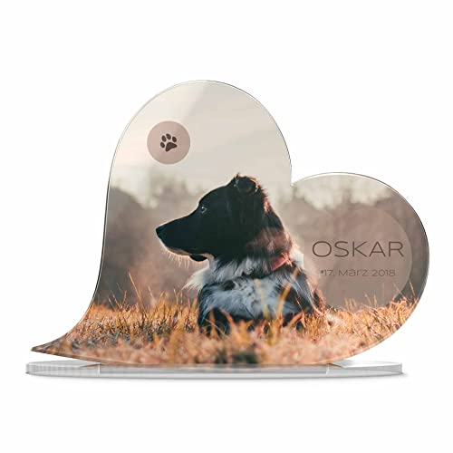 CHRISCK design Personalisiertes Standherz aus Acrylglas - mit eigenem Foto und Wunschtext CHRISCK design Personalisiertes Standherz aus Acrylglas - mit eigenem Foto und Wunschtext von CHRISCK design