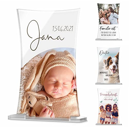 CHRISCK design Selbst gestaltetes Acryl Glasbild mit Foto und Text - personalisiertes Geschenk Geburt Baby - Geschenkidee Mama - Fotogeschenk Partner Eltern Freunde Geburtstag CHRISCK design Selbst gestaltetes Acryl Glasbild mit Foto und Text - personalisiertes Geschenk Geburt Baby - Geschenkidee Mama - Fotogeschenk Partner Eltern Freunde Geburtstag von CHRISCK design