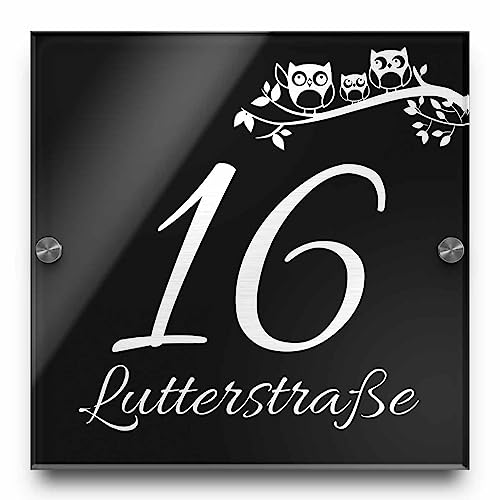 Edle Hausnummer | Türschild Gravur Motive aus Acrylglas Eingangsschild 23x23 cm Edle Hausnummer | Türschild Gravur Motive aus Acrylglas Eingangsschild 23x23 cm von CHRISCK design