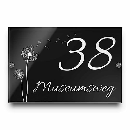 Edles Türschild - Hausnummer mit Gravur mit über 80 Motiven Familien-Haus Namensschild Familienschild Türschilder für die Haustür mit Namen 30x20 cm Edles Türschild - Hausnummer mit Gravur mit über 80 Motiven Familien-Haus Namensschild Familienschild Türschilder für die Haustür mit Namen 30x20 cm von CHRISCK design