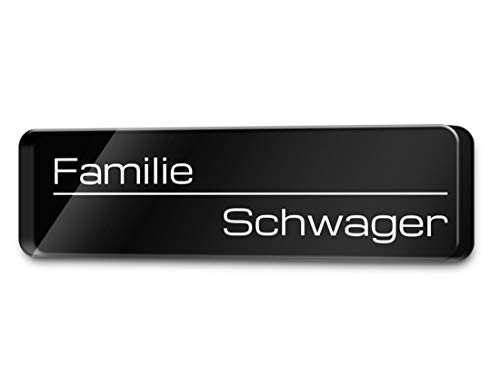 Personalisiertes Hochglanz Türschild aus Acrylglas - witterungsbestädige Gravur und hübsche Motive | viele Gestaltungsmöglichkeiten und Befestigungsarten - ab 5x2 cm von CHRISCK design