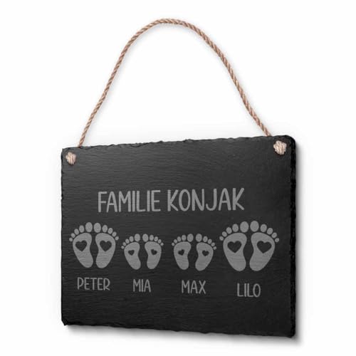 Schöne Schiefer Türschilder für die Haustür mit Gravur | Schiefer-Schild mit Kordel zum Aufhängen in ca. 20x15 cm Gravierte Namensschilder Klingelschilder mit Namen oder Texten Herzlich Willkommen Schöne Schiefer Türschilder für die Haustür mit Gravur | Schiefer-Schild mit Kordel zum Aufhängen in ca. 20x15 cm Gravierte Namensschilder Klingelschilder mit Namen oder Texten Herzlich Willkommen von CHRISCK design
