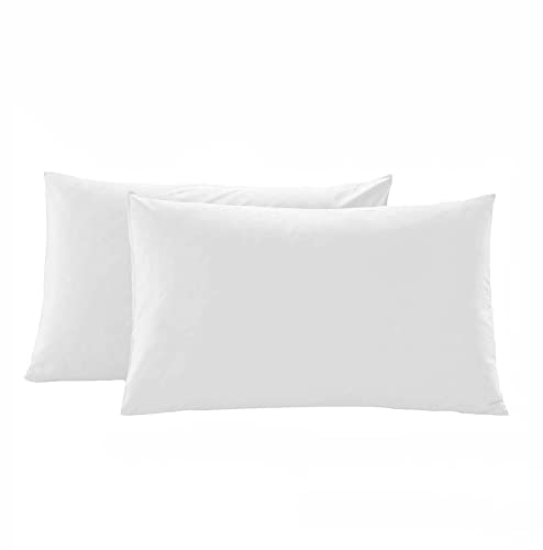 Kissenbezüge, 48 x 74 cm Kissenhülle, Hypoallergen Atmungsaktiv Kopfkissenbezug Bettkissenbezug ,2 Stück Standardgröße Kissenbezug for Schlafzimmer, Hotel (White) Kissenbezüge, 48 x 74 cm Kissenhülle, Hypoallergen Atmungsaktiv Kopfkissenbezug Bettkissenbezug ,2 Stück Standardgröße Kissenbezug for Schlafzimmer, Hotel (White) von LZYMSZ