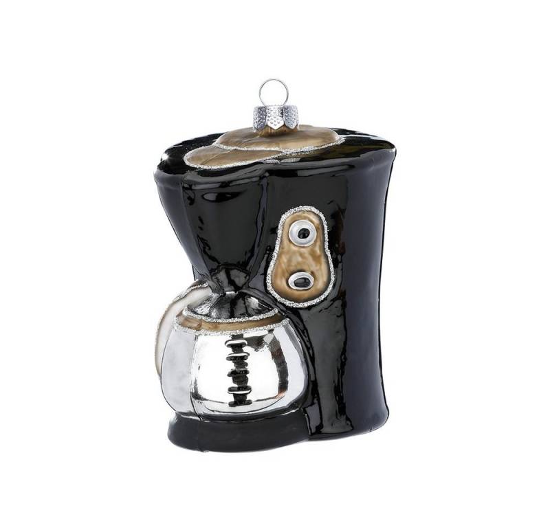 MAGIC by Inge Christbaumschmuck, Christbaumschmuck Glas Kaffeemaschine 10cm schwarz von MAGIC by Inge