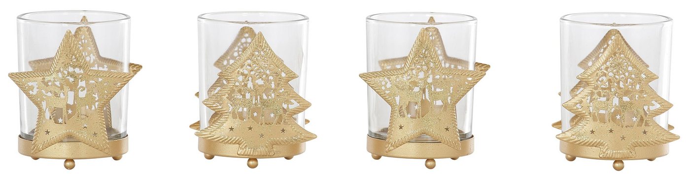 CHRISTMAS GOODS by Inge Teelichthalter Weihnachtsdeko (Set, 4 St) von CHRISTMAS GOODS by Inge