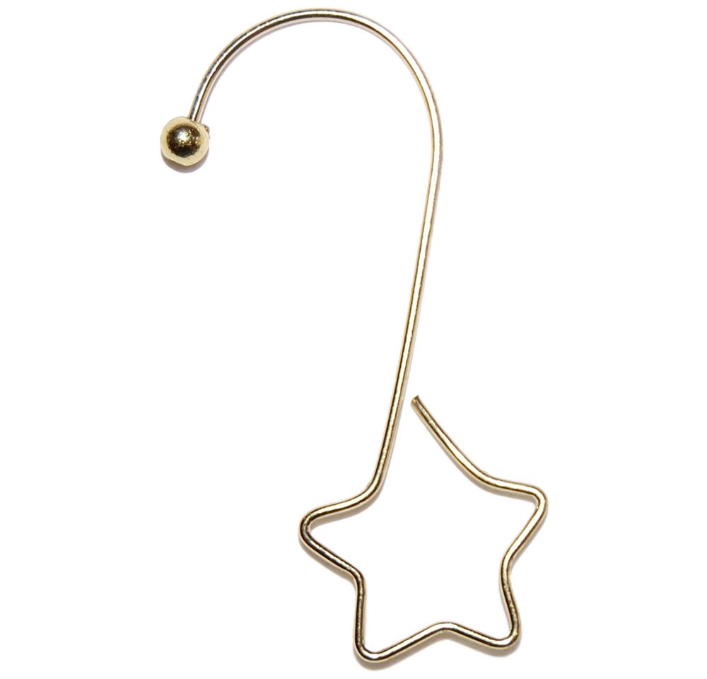 CHRISTMAS GOODS by Inge Weihnachtsbaumklammer S-Haken Stern 36St./Box gold 5cm (36-tlg), Metall von CHRISTMAS GOODS by Inge