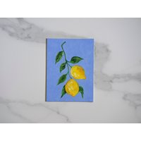 "Original "Zitrone" Ölgemälde Kitchen Citrus Art" von CHRISTYFINEARTSTUDIO