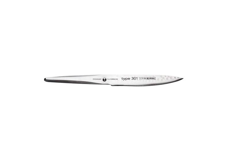 CHROMA Allzweckmesser Type 301 Kleines Universalmesser Hammerschlag 12 cm von CHROMA