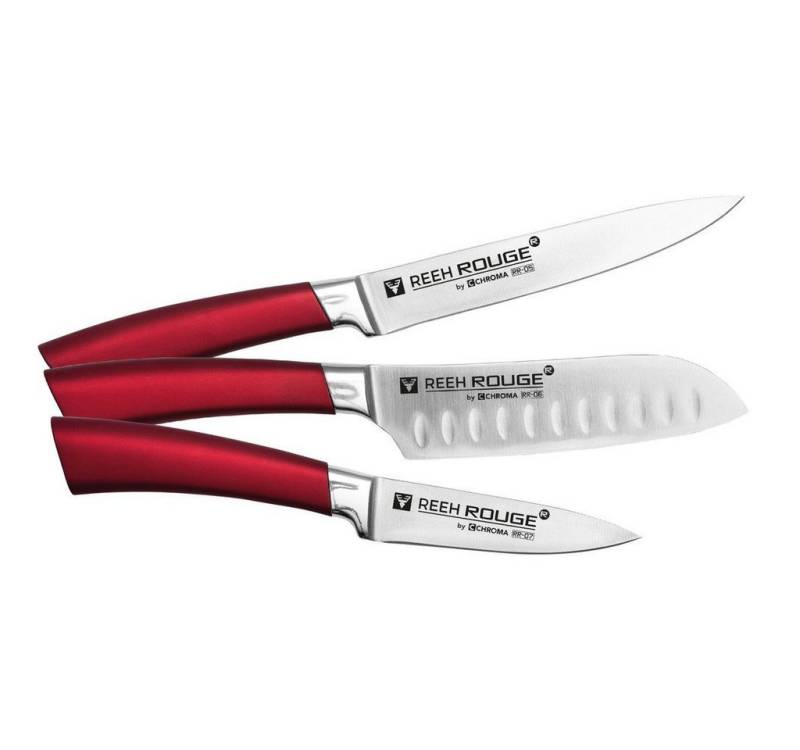 CHROMA Messer-Set, REEH ROUGE by 3 tlg Messerset RR-Set-02 von CHROMA