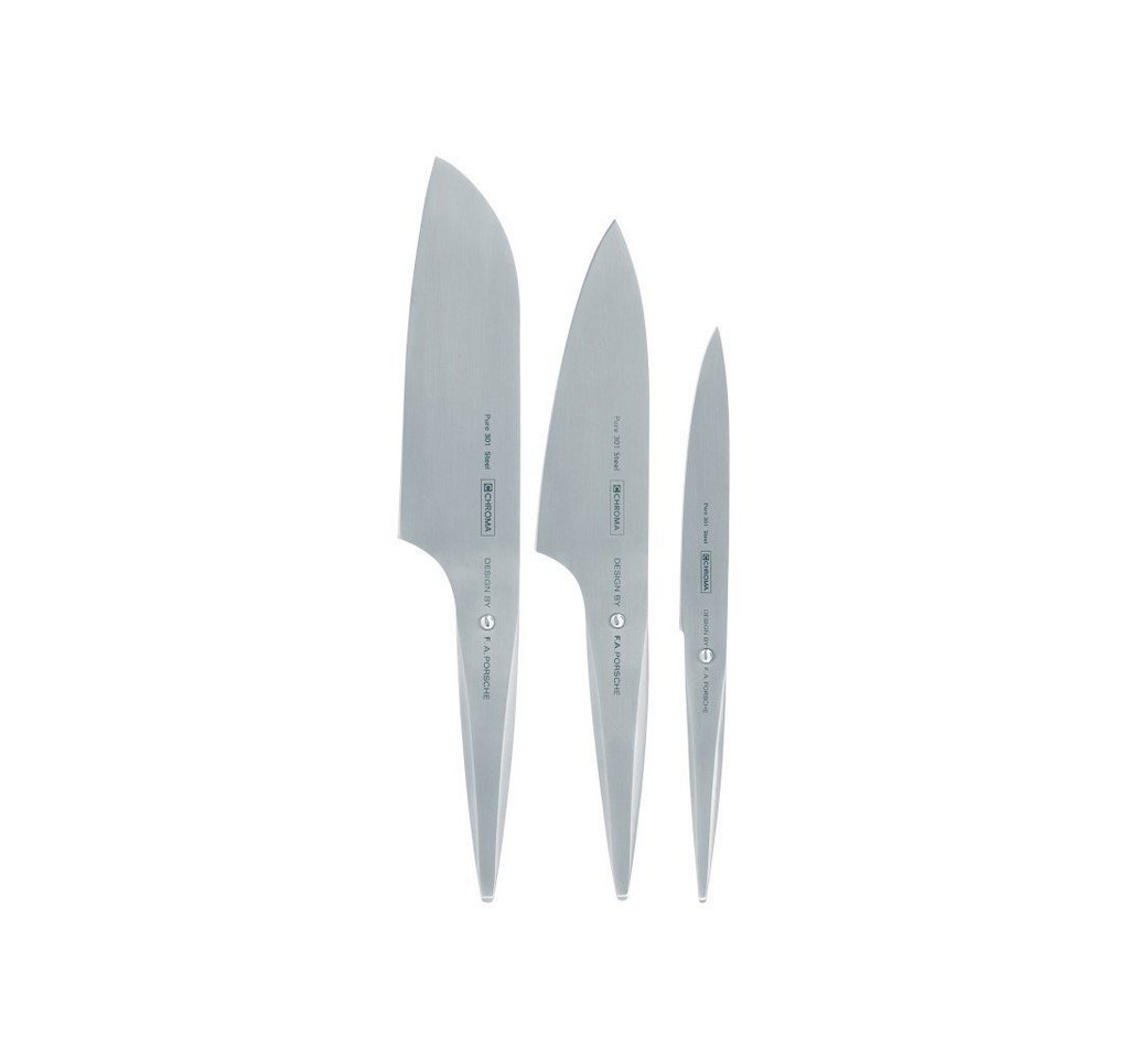 CHROMA Messer-Set type 301 Kochmesser Set P-02 + P-03 + P-19 (Spar-Set, 3-tlg) von CHROMA