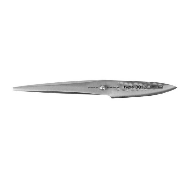 CHROMA Schälmesser P-09 HM type 301 Schäl- oder Officemesser mit Hammerschlag von CHROMA