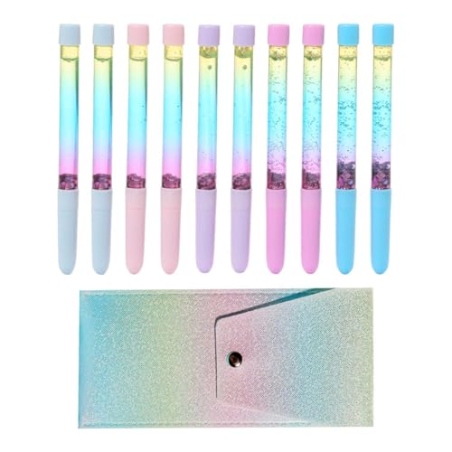 10 Stück Bunte Glitzerstifte, 1 Stück Aufbewahrungstasche, Farbverlaufs-Glitzerstifte, Handbemalte Glitzerstifte Für Kinder, Kreative Kunst-Glitzerstifte, Schüler-Malstifte 10 Stück Bunte Glitzerstifte, 1 Stück Aufbewahrungstasche, Farbverlaufs-Glitzerstifte, Handbemalte Glitzerstifte Für Kinder, Kreative Kunst-Glitzerstifte, Schüler-Malstifte von CHROMACRAFT