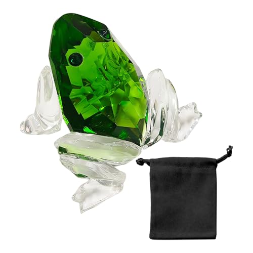 CHROMACRAFT 1 Froschornament Und 1 Aufbewahrungstasche, Kreative Tierornamente, Tischdekorationsornamente, Kristallhandwerk CHROMACRAFT 1 Froschornament Und 1 Aufbewahrungstasche, Kreative Tierornamente, Tischdekorationsornamente, Kristallhandwerk von CHROMACRAFT
