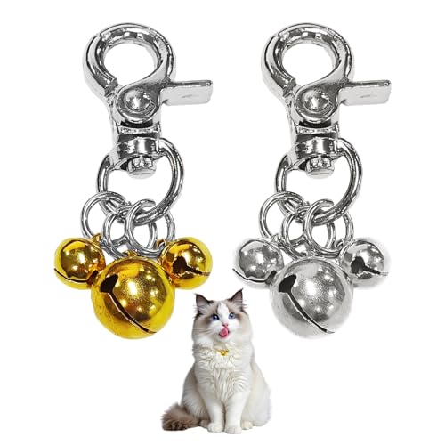 CHROMACRAFT 2 Stück Haustierhalsbandglocken, Haustierhalsbanddekoration, Metallglocken, Haustierbedarf, Haustierhalsbandzubehör CHROMACRAFT 2 Stück Haustierhalsbandglocken, Haustierhalsbanddekoration, Metallglocken, Haustierbedarf, Haustierhalsbandzubehör von CHROMACRAFT