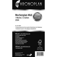 CHRONOPLAN Kalendereinlage 2024 Midi 1 Woche/2 Seiten von CHRONOPLAN