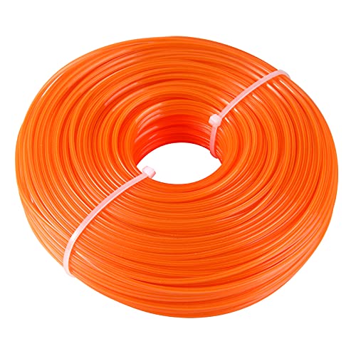 CHRORINE Mähfaden Trimmerfaden 5-Kant 2,4 mm x 100 m Nylon Ersatz Faden für Freischneider Motorsense von CHRORINE