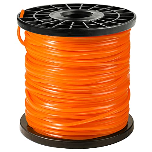 CHRORINE Trimmerfaden Mähfaden 2,4 mm x 75 m 4-Kant Nylonschnur Motorsense Freischneider Faden Fadenspule Motorsense Freischneider Zubehör von CHRORINE
