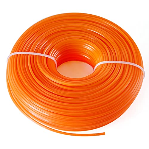 CHRORINE Trimmerfaden Mähfaden 2,4 mm x 86 m 4-Kant Nylonfaden Motorsense Freischneider Faden Fadenspule Motorsense Zubehör von CHRORINE