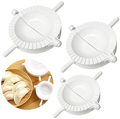 CHSEEO 3er Set Knödel-Hersteller Pierogie Ravioliformer Maultaschenformer Knödelform Teigpresse Tortenform Ravioli-Stempel und Raviolischneider Gebäck-Werkzeug #6 von CHSEEO