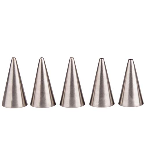 CHSEEO 5pcs Spritztüllen Set Garniertülle Icing Piping Spritzdüse Düse Tülle Kuchen-Dekoration Tipps Kochen Tools für Kuchen, Plätzchen, Cupcakes, Torten & Keksen #7 von CHSEEO