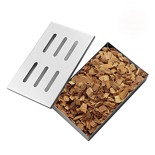 Räucherröhre, Pellet-Räucherschlauch, Räucherrohr Edelstahl, Gas-Grillzubehör oder Holzkohlegrill, BBQ Räucherröhre für Gasgrill und Kohlegrill Pellet Räucherbox von CHSEEO