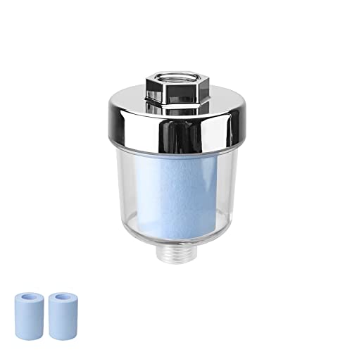 Ø 0,8 Universal Shower Filter Limescale, CHSEROK Filter, Water Filter Shower for Removing Chlorine and Chlorid, Constant Water Flow Shower Head Limescale Filter Transparent von CHSEROK