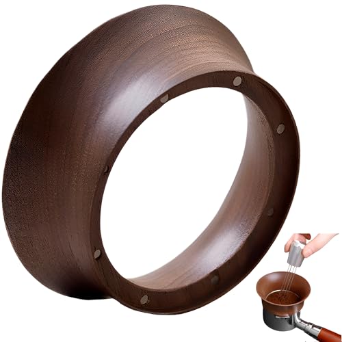 CHSG Espresso-Dosiertrichter, Kaffeetrichter, Espresso-Werkzeuge, Espresso Zubehör (Natürliche Holzfarbe) von CHSG