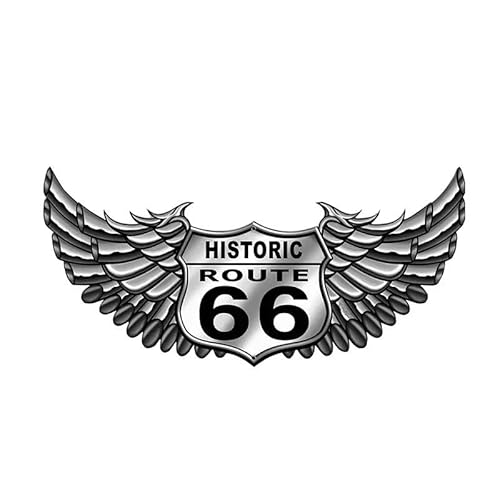 CHSLO Auto Aufkleber Lustig US Vinyl Runde US Route 66 Zeichen Reise Aufkleber PVC Wasserdichte Sonnencreme von CHSLO