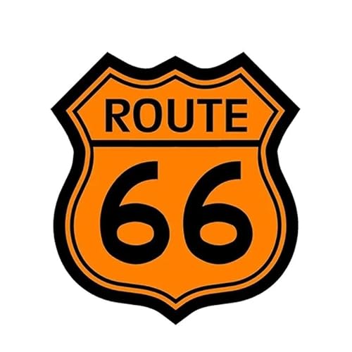 CHSLO Auto Aufkleber Lustig US Vinyl Runde US Route 66 Zeichen Reise Aufkleber PVC Wasserdichte Sonnencreme von CHSLO
