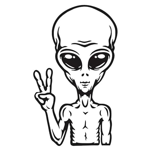 CHSLO Auto Aufkleber UFO Karikatur Alien Peace Zeichen Interessantes Auto Dekorativ Vinyl Aufkleber Automobile Außenzubehör CHSLO Auto Aufkleber UFO Karikatur Alien Peace Zeichen Interessantes Auto Dekorativ Vinyl Aufkleber Automobile Außenzubehör von CHSLO