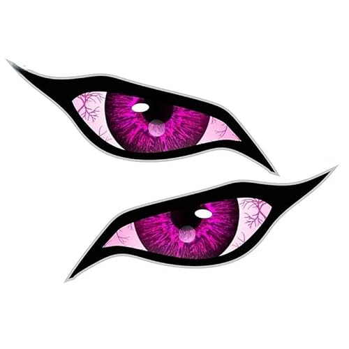 CHSLO Auto Aufkleber für Böse Gelb Augen RV Motorrad Okklusion Kratzer Wasserdichte Windschutzscheibe VAN Anime Aufkleber VINYL STICKER Produkte von CHSLO