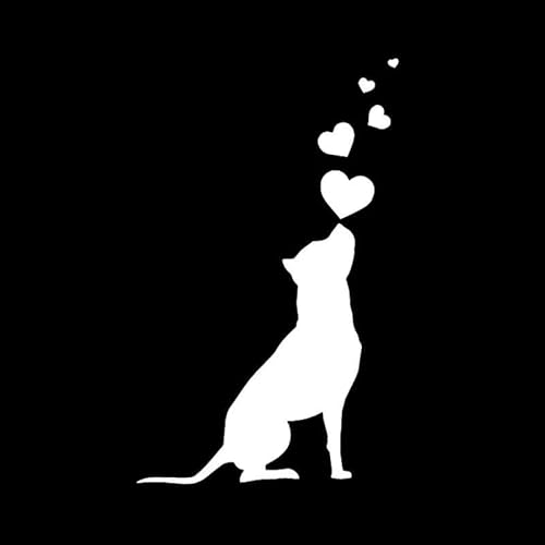 CHSLO Hund Herzen Haustier American Staffordshire Terrier Auto Aufkleber Automobile Außenzubehör Vinyl Aufkleber CHSLO Hund Herzen Haustier American Staffordshire Terrier Auto Aufkleber Automobile Außenzubehör Vinyl Aufkleber von CHSLO
