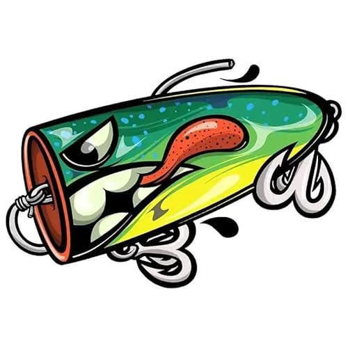CHSLO Kreativer Angelköder für Autos wasserdichtes Vinyl für Laptops Auto Kofferraum Bildschirm Aufkleber Karpfen Angelwagen Aufkleber CHSLO Kreativer Angelköder für Autos wasserdichtes Vinyl für Laptops Auto Kofferraum Bildschirm Aufkleber Karpfen Angelwagen Aufkleber von CHSLO