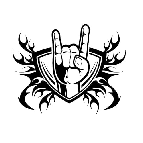 CHSLO Rock Schild Feuer Symbolik Musik Hand Geste Vinyl DECAL Auto Aufkleber CHSLO Rock Schild Feuer Symbolik Musik Hand Geste Vinyl DECAL Auto Aufkleber von CHSLO