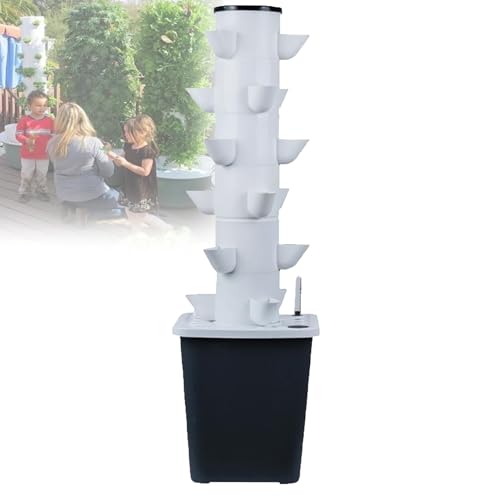 Hydroponisches Anbausystem – 5-Loch-Kappen, abnehmbares Design, robustes PP – 90 % wassersparend, 3-mal schnelleres Wachstum – Kräuter und Gemüse anbauen, keine Gartenkenntnisse erforderlich(30holes) von CHSUFBTY