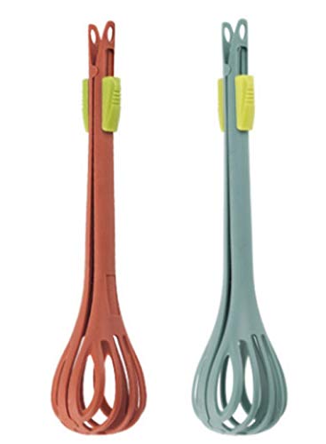 CHSYOO Zweiteiliger multifunktionaler Eierschläger-Handzangen-Handmixer, Eiernudel-Küchenbackwerkzeuge, Zyklon-Lebensmittelzangen, zum Rühren, Mischen und Kochen CHSYOO Zweiteiliger multifunktionaler Eierschläger-Handzangen-Handmixer, Eiernudel-Küchenbackwerkzeuge, Zyklon-Lebensmittelzangen, zum Rühren, Mischen und Kochen von CHSYOO
