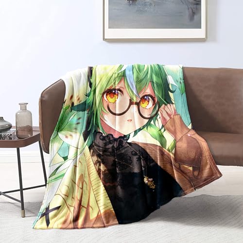 CHTLIFQ Decke Ultraweiche Genshin Impact Saccharose 3D Druck Flanelldecke Reisedecken Vier Jahreszeiten Kinder Jungen Erwachsene 47,3 x 59 Zoll Flanell (120 x 150 cm) von CHTLIFQ