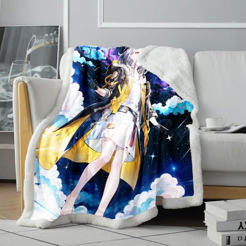 Fleece Überwurfdecke, Honkai Star Rail, Bedruckt, Plüschdecke, Couch, Bett, weich, gemütlich, Ganzjahresdecke für Erwachsene, 150 x 200 cm, Sherpa Fleece Überwurfdecke, Honkai Star Rail, Bedruckt, Plüschdecke, Couch, Bett, weich, gemütlich, Ganzjahresdecke für Erwachsene, 150 x 200 cm, Sherpa von CHTLIFQ